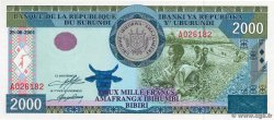2000 Francs BURUNDI  2001 P.41a
