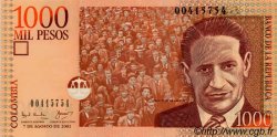 1000 Pesos COLOMBIA  2001 P.450a