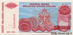 10 Milliard Dinara CROAZIA  1993 P.R28a FDC