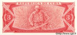 3 Pesos KUBA  1988 P.107b ST