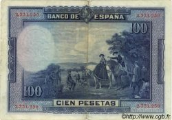 100 Pesetas SPAIN  1928 P.076a VF
