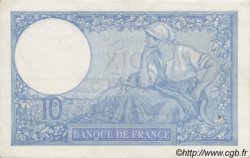 10 Francs MINERVE modifié FRANCIA  1939 F.07 SPL