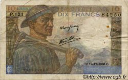 10 Francs MINEUR FRANKREICH  1941 F.08