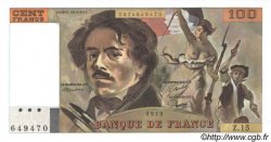 100 Francs DELACROIX modifié FRANCE  1979 F.69.02c UNC-