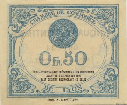 50 Centimes FRANCE regionalismo y varios Lyon 1915 JP.077.05 FDC