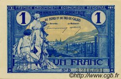 1 Franc FRANCE regionalismo y varios Nord et Pas-De-Calais 1918 JP.094.07 FDC