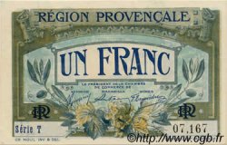 1 Franc FRANCE Regionalismus und verschiedenen Alais, Arles, Avignon, Gap, Marseille, Nîmes, Toulon 1918 JP.102.04 ST