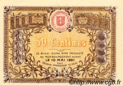 50 Centimes Spécimen FRANCE regionalismo e varie Saint-Die 1916 JP.112.06 FDC