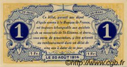 1 Franc Annulé FRANCE Regionalismus und verschiedenen Saint-Étienne 1914 JP.114.02 ST