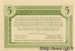 5 Francs BON DE SOLIDARITÉ FRANCE regionalism and miscellaneous  1941 KL.05A3 UNC