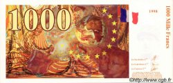 1000 Francs DE GAULLE FRANCE regionalismo y varios  1998  FDC