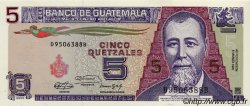 5 Quetzales GUATEMALA  1991 P.074 UNC