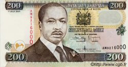 200 Shillings KENIA  2001 P.38f