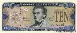 10 Dollars LIBERIA  1999 P.22 FDC