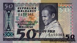 50 Francs - 10 Ariary MADAGASCAR  1974 P.062 UNC