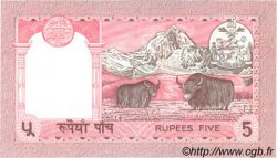 5 Rupees NEPAL  1987 P.30a FDC