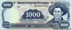 1000 Cordobas NICARAGUA  1987 P.145a UNC