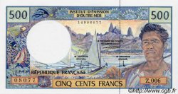 500 Francs FRENCH PACIFIC TERRITORIES  1992 P.01b ST
