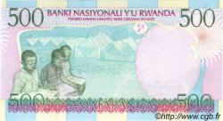 500 Francs RUANDA  1998 P.26 FDC