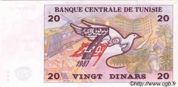 20 Dinars TUNESIEN  1992 P.88 ST