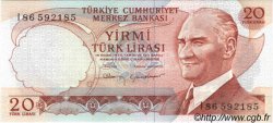 20 Lira TÜRKEI  1970 P.187b ST