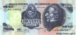 50 Nuevos Pesos URUGUAY  1989 P.061A ST