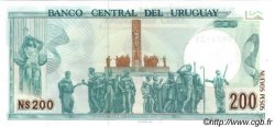 200 Nuevos Pesos URUGUAY  1986 P.066 FDC