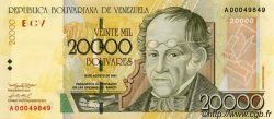 20000 Bolivares VENEZUELA  2001 P.086a UNC