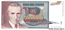 5000000 Dinara YUGOSLAVIA  1993 P.121 AU+