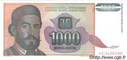 1000 Dinara YUGOSLAVIA  1994 P.140a FDC