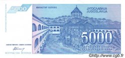 5000 Dinara YUGOSLAVIA  1994 P.141a UNC