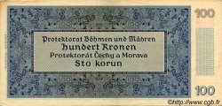 100 Korun BOHEMIA & MORAVIA  1940 P.07a XF