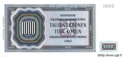 1000 Korun Spécimen BöHMEN UND Mähren  1942 P.15s fST+