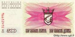 500 Dinara BOSNIA-HERZEGOVINA  1992 P.014a FDC