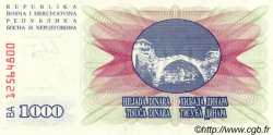 1000 Dinara BOSNIEN-HERZEGOWINA  1992 P.015a ST