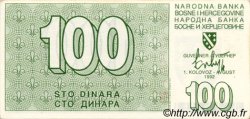100 Dinara BOSNIA E ERZEGOVINA  1992 P.024a q.FDC