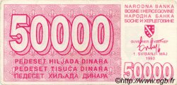 50000 Dinara BOSNIA E ERZEGOVINA  1993 P.029 BB