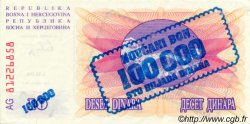 100000 Dinara BOSNIEN-HERZEGOWINA  1993 P.034a ST