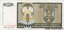 50 Dinara BOSNIA HERZEGOVINA  1992 P.134a VF