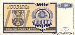 1000000 Dinara BOSNIA-HERZEGOVINA  1993 P.142a MBC
