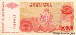 50000 Dinara BOSNIEN-HERZEGOWINA  1993 P.150a VZ