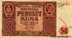 50 Kuna CROAZIA  1941 P.01 BB to SPL