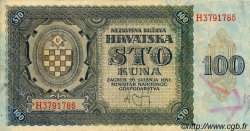 100 Kuna CROAZIA  1941 P.02 BB