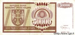 50000 Dinara CROATIE  1993 P.R08a TTB+