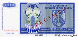 10000000 Dinara Spécimen CROAZIA  1993 P.R12s FDC