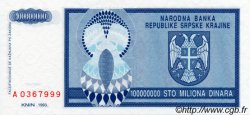 100000000 Dinara KROATIEN  1993 P.R15a ST