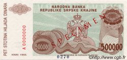 500000 Dinara Spécimen CROATIE  1993 P.R23s