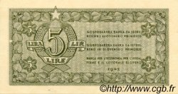 5 Lire YUGOSLAVIA Fiume 1945 P.R02 UNC