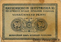 50 Penni ESTONIA  1919 P.42a F-