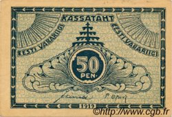 50 Penni ESTONIA  1919 P.42a MBC